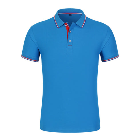 Unisex Short Sleeve Blank Spandex Cotton Polo Shirt